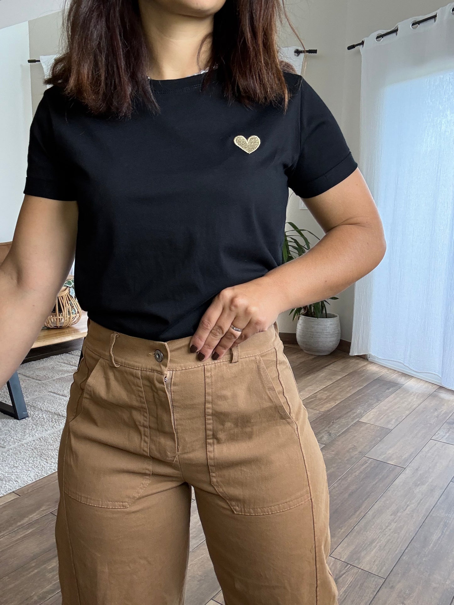 Pantalon | Barrel camel